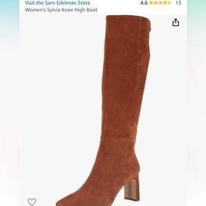 Sam Edelman Sylvia Brown Suede Boots